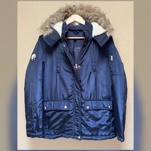 New Look Brand Women’s Blue Zip Up Jacket Size M